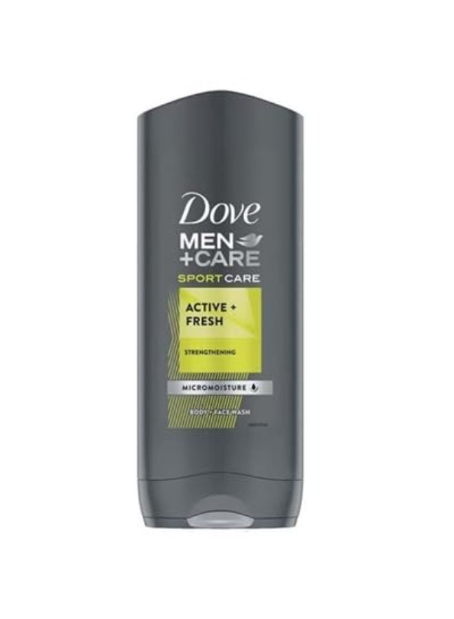 دوف غسول الجسم والوجه دوف مين سبورت أكتيف + فريش 400 مل - Image 1